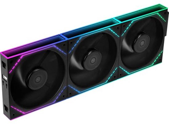 120 mm PC Ventilatoren met Reverse Blades en ARGB Verlichting | 1500 RPM | Ideaal voor Gaming Builds (3-Pack)