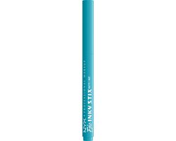 NYX Professional Make Up Epic Inky Stix Eyeliner - Ultiem romig en intens gepigmenteerd - Langhoudend, waterproof en veegvast - Cyber Cyan