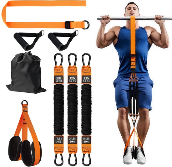 3 stuks oefenbanden, 1,5 m weerstandsbanden voor het trainen van 3 stuks oefenbanden, 1,5 m weerstandsbanden voor het trainen van