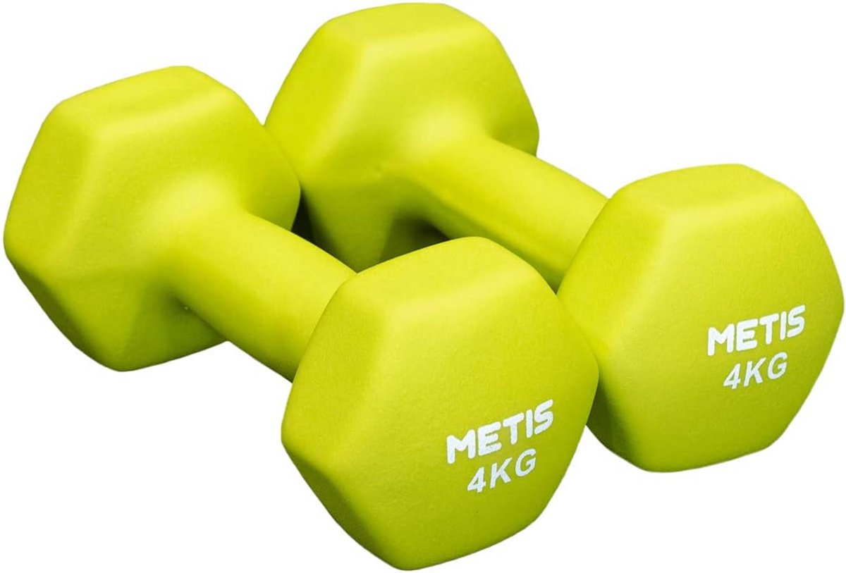 Hex Dumbbells voor Krachttraining - Ergonomisch Ontwerp en Anti-Roll Halters in Diverse Gewichten