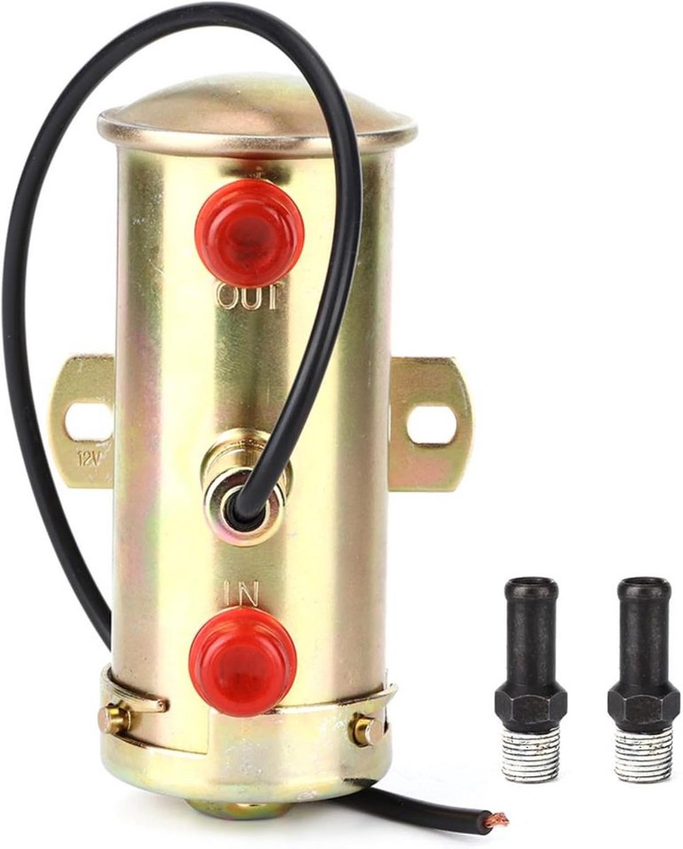 Elektrische Brandstofpomp - Brandstofpomp Universeel - Brandstoftoevoer Verbeteren - Koperen Structuur - 12V - Populaire Kleur