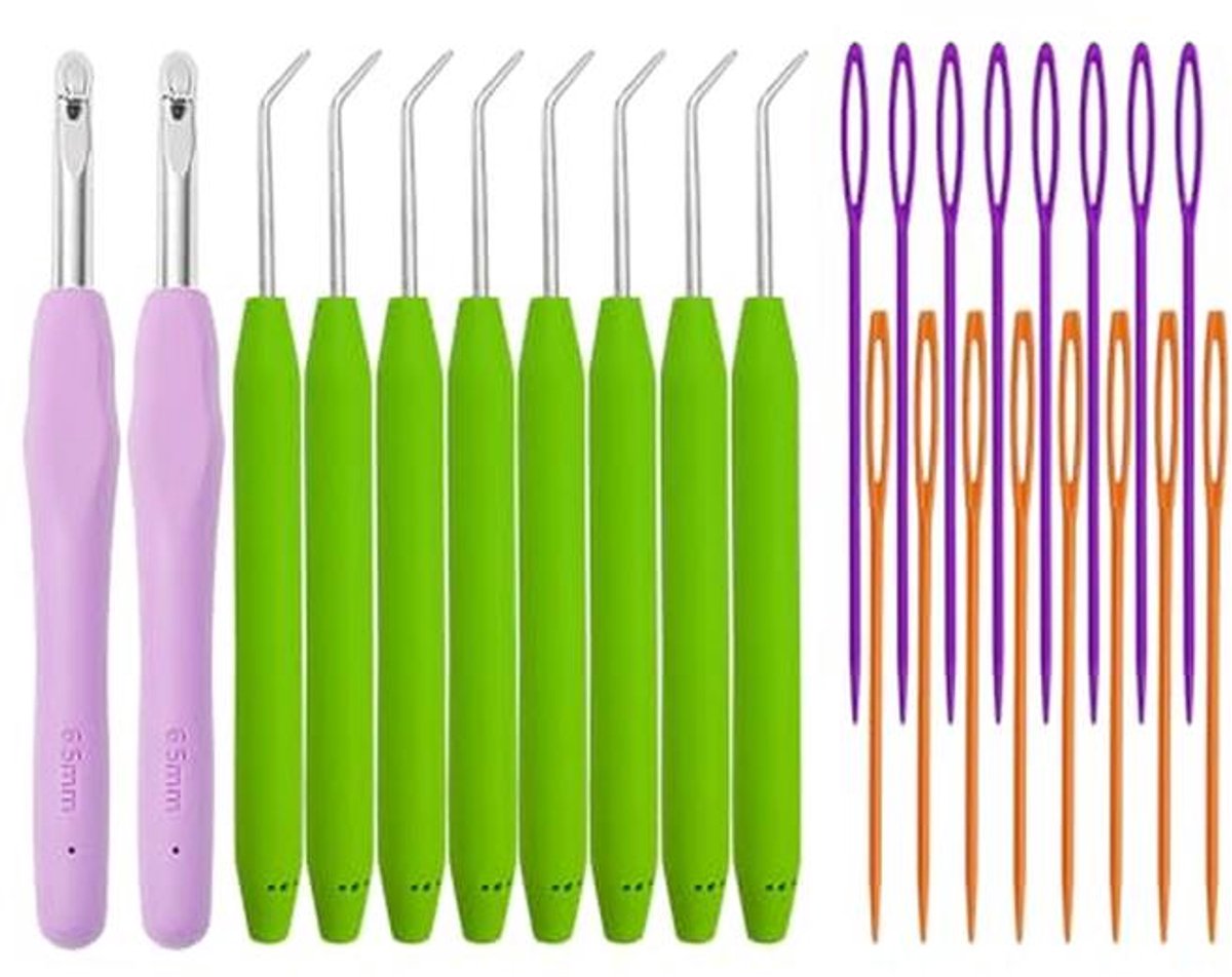 24-delige multifunctionele haakset en breigereedschap voor creatief handwerk