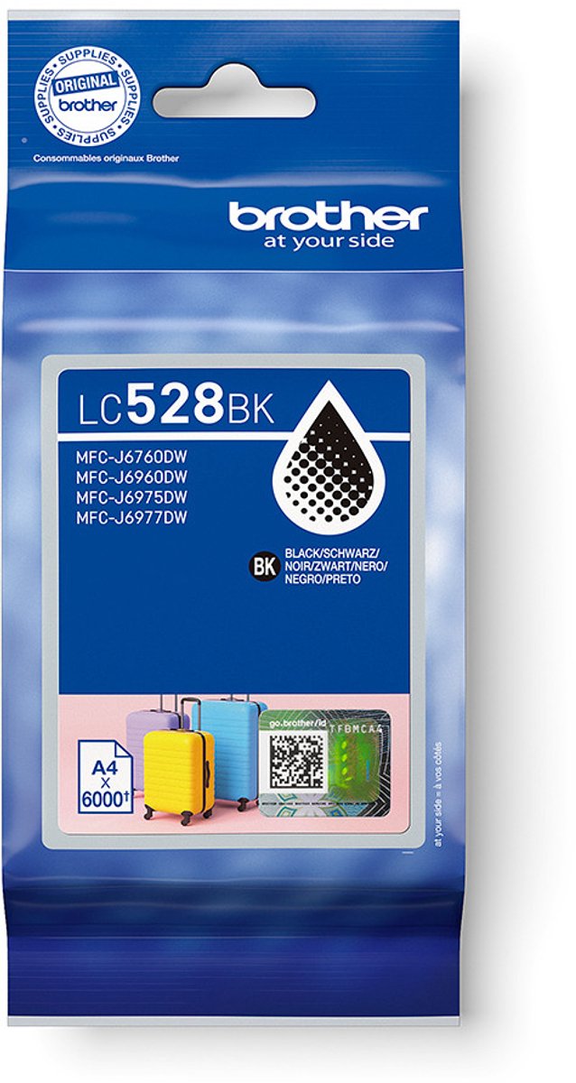 Brother LC528XLBK inktcartridge 1 stuk(s) Origineel Ultrahoog rendement Zwart