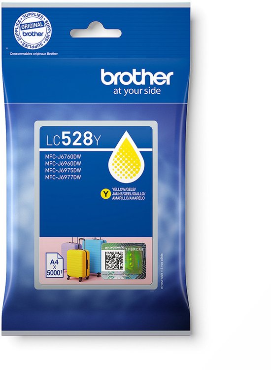 Brother LC528Y inktcartridge 1 stuk(s) Origineel Geel