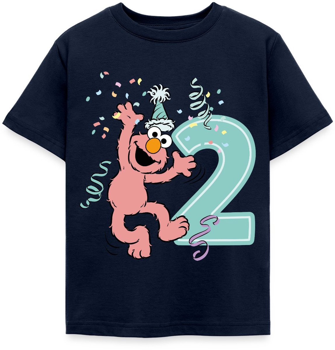 Sesamstraat Elmo Verjaardag 2 Jaar Cadeau T-Shirt Kinderen