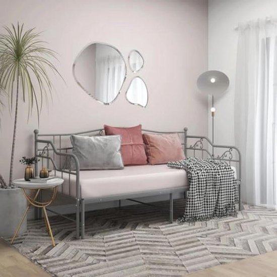 Compacte Slaapbank, High-Density Foam Uittrekbare Sofa Met 2 Lumbale Kussens En Zijzakken, Opvouwbare Bed Met Kluisjes, Geschikt Voor Woonkamer Appartementen,39.4