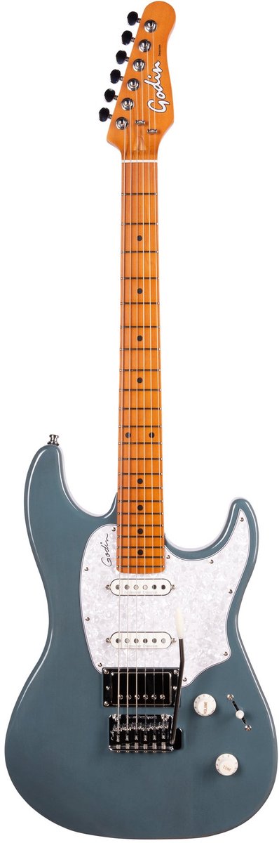 Godin Session T-Pro Arctik Blue MN elektrische gitaar met gigbag