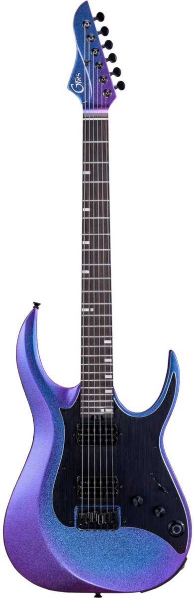 Mooer GTRS Guitars Modern 800 Blue Chameleon Intelligent Guitar met gigbag