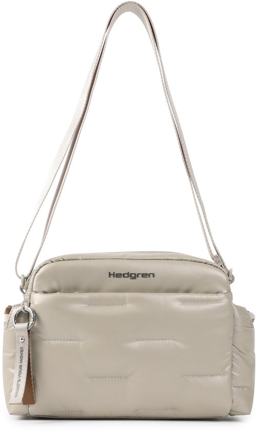 Hedgren COZY – Sac à épaule matelassé – Déperlant – Léger – String Beige