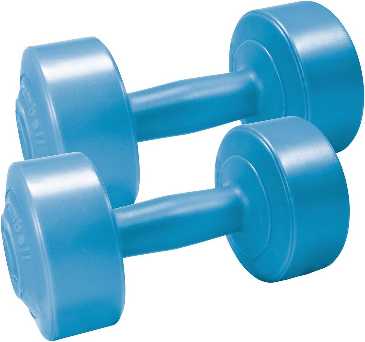 Kunststof Halters 2 x 3 kg - Blauw voor Fitness en Training