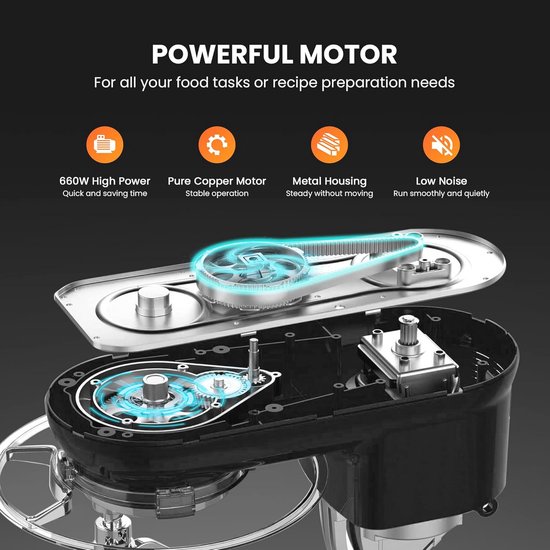 Keukenmachine 5,7 liter met 10 snelheden en spatbescherming van KitchenAid — afbeelding 4