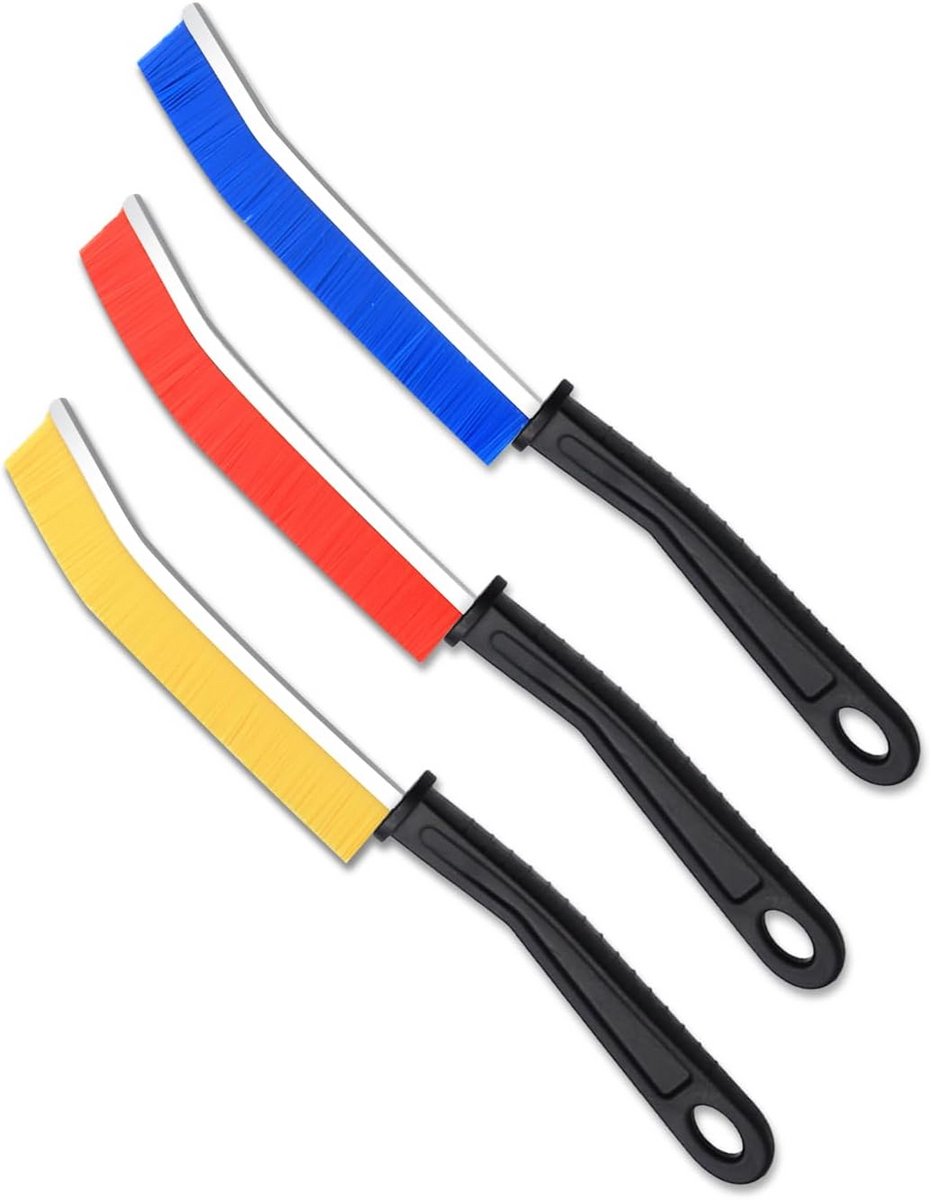 YAGE Crevice Cleaning Brush, Bathroom Tile Groove Crevice Cleaning Brush Hand Held Long Handle Cleaning Tool,Home Kitchen Groove Crevice Window Door Track Tile Groove Bristle Crevice