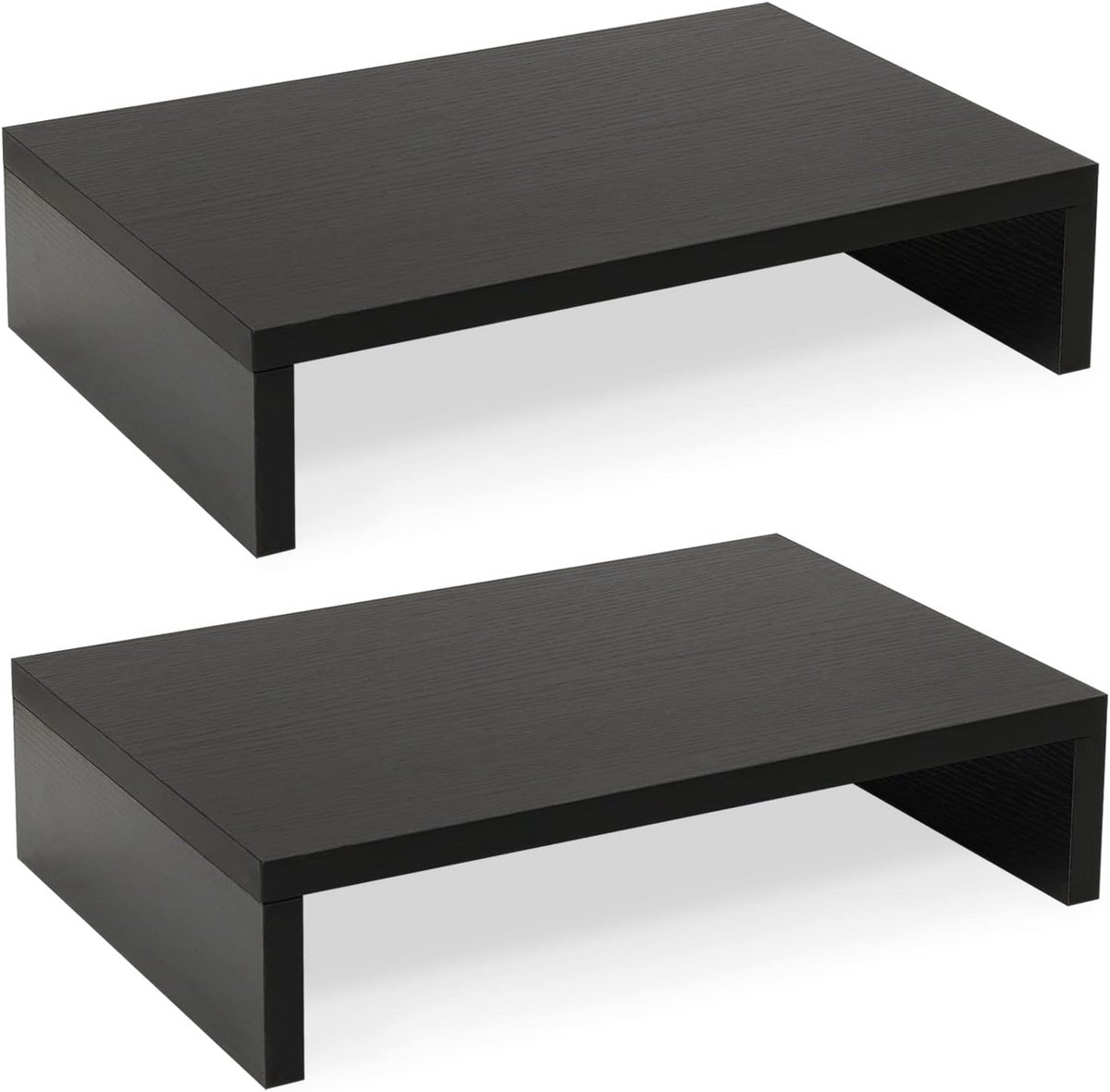 Monitorstandaard Verhoger met 2 Niveaus - Desktop & Laptop Meubel met Opbergruimte