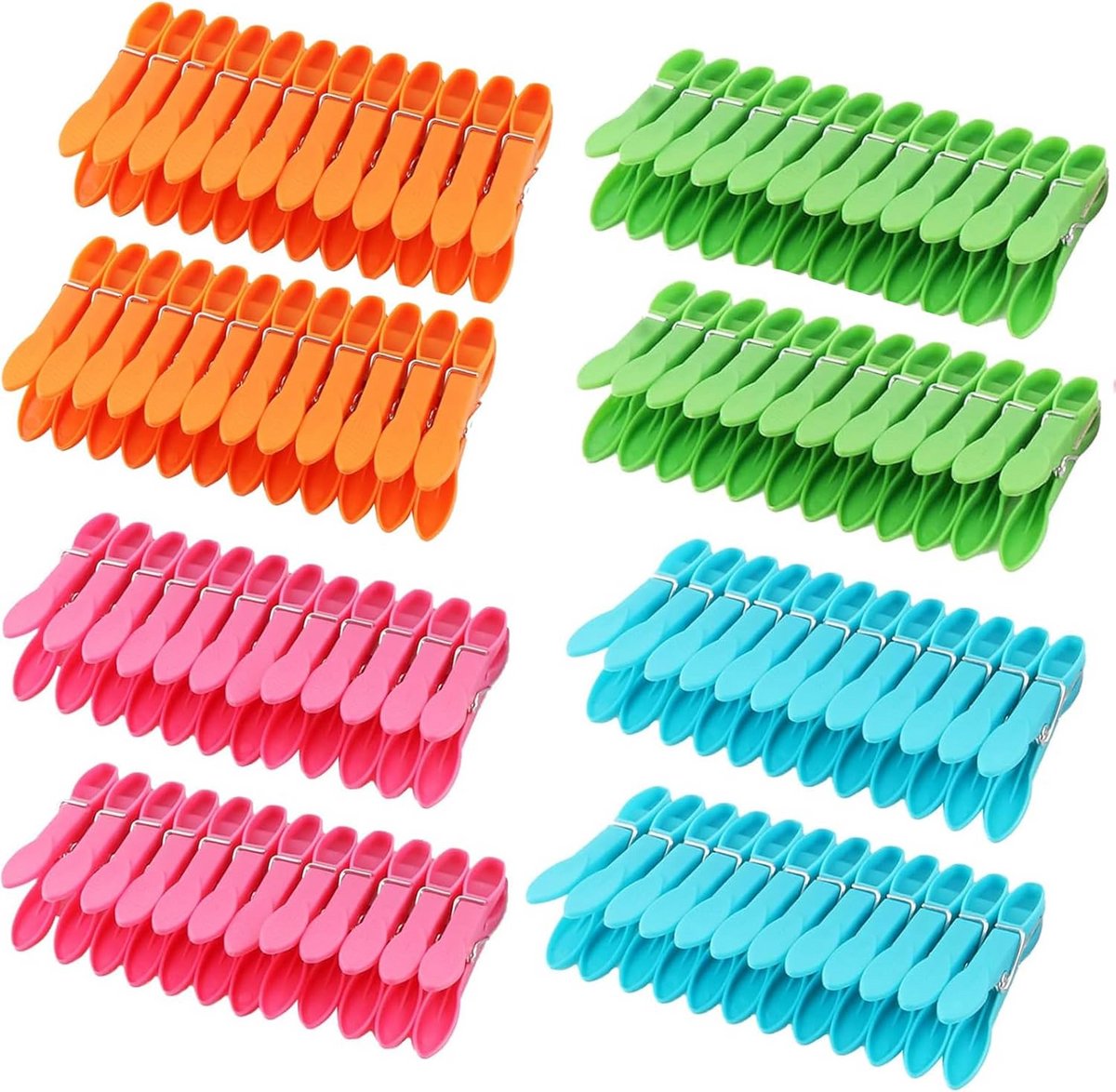 Kleurrijke Wasknijpers - 96 Stuks