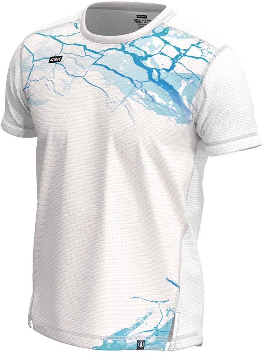 42k Running Pangea T-shirt Met Korte Mouwen Wit M