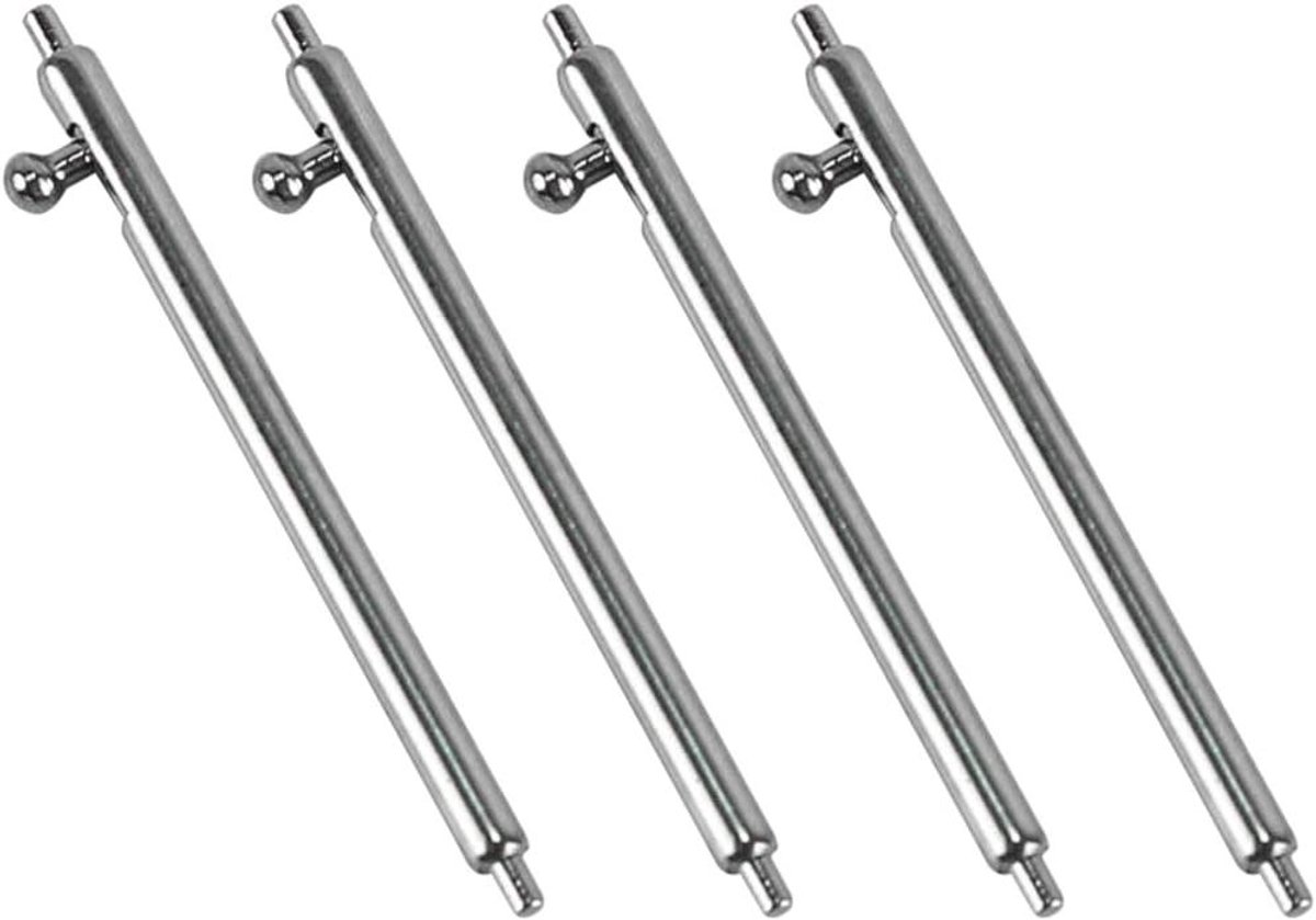 Veerstaven voor Horlogeband Accessoires - Horlogeband Verwijderen - 22mm Veerstaven - Horlogeband Gereedschap - Horlogebandjes Verwisselen - Horloge Spelden - Geschikt voor Horloges - Zwart Kleur Model - Handig voor Reparaties - 6 stuks