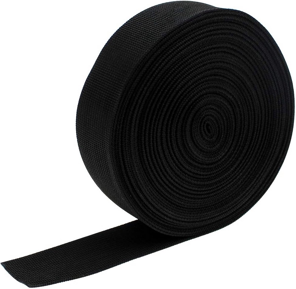 38mm Zwarte Nylon Webbing - 12 Meter Polypropyleen DIY Rugzakband voor Handgemaakte Projecten