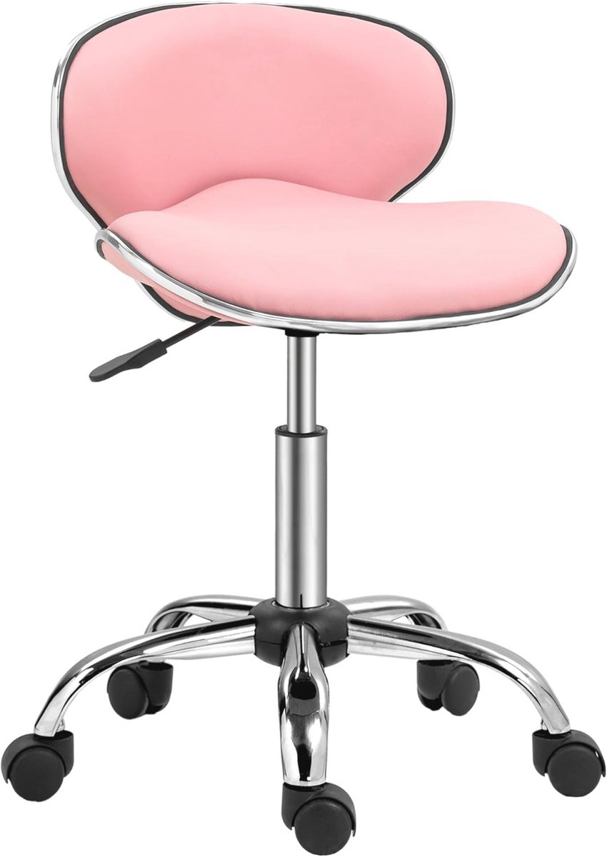 Verstelbare Swivel Schoonheidssalon Stoel - Roze