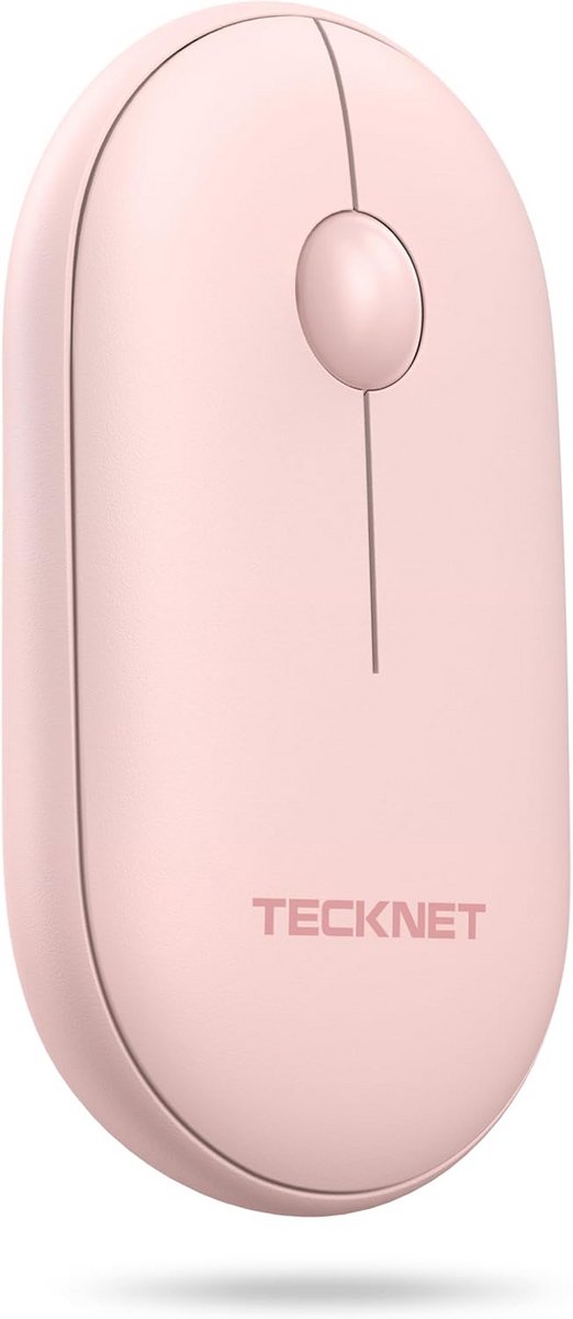 Draadloze Muis met Bluetooth en 2.4GHz USB Ontvanger, Stil Klikken