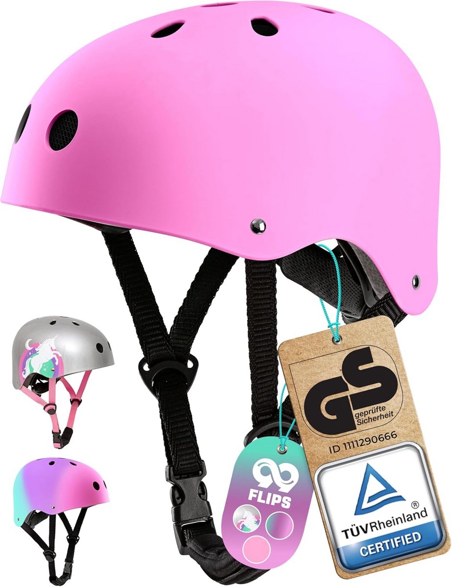 Skaterhelm voor kinderen - GECERTIFICEERD - Fietshelm vanaf 3 jaar - Veilig en stijlvol voor meisjes en jongens