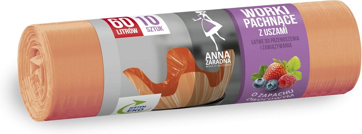 Extra Sterke Vuilniszakken met Oren 60 Liter - Fruitgeur