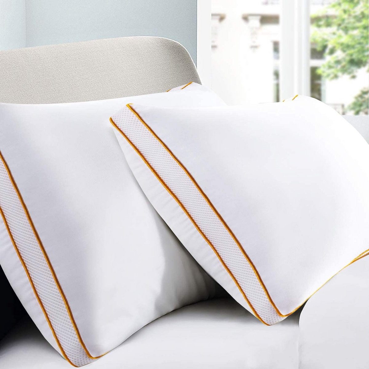 Hypoallergeen Kussen 60x60 cm - Anti-Mijt - Zacht & Ademend Polyester Vezel voor Optimaal Slaapcomfort