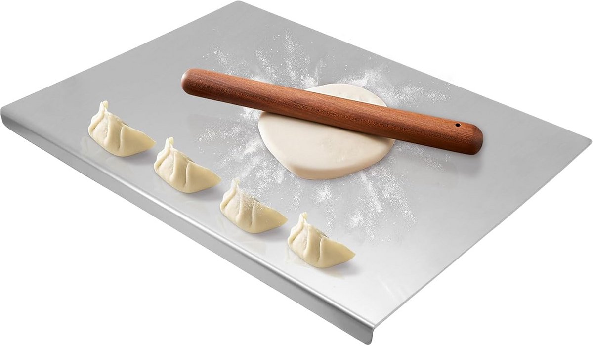 RVS Snijplank 40x30 cm - Hygiënisch Werkblad voor Vlees, Groenten en Deeg