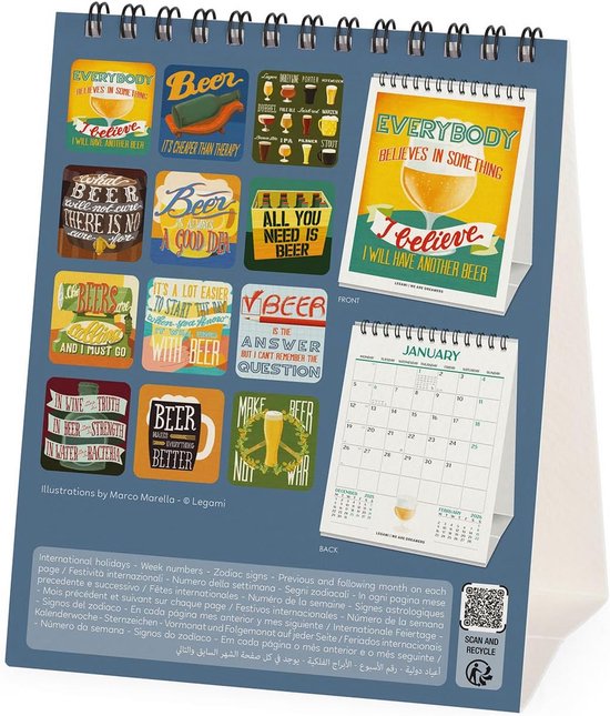 Wrendale Designs Desk Kalender 2026 - Bureaukalender - Desk Calendar