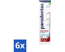 6 x Parodontax - Tandpasta - Tandvlees+Gevoeligheid & Adem - Dagelijkse Bescherming - 75 ml - Tandpasta - Tandvlees - Gevoelige Tanden - Slechte Adem - Mondgezondheid
