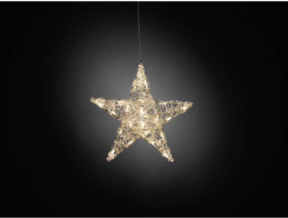 Konstsmide LED acrylster Kerstverlichting - 34 cm - 24 lampjes - 24V - voor binnen - warmwit – foto 5
