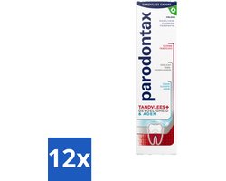12 x Parodontax - Tandpasta - Tandvlees+Gevoeligheid & Adem - Dagelijkse Bescherming - 75 ml - Tandpasta - Tandvlees - Gevoelige Tanden - Slechte Adem - Mondgezondheid