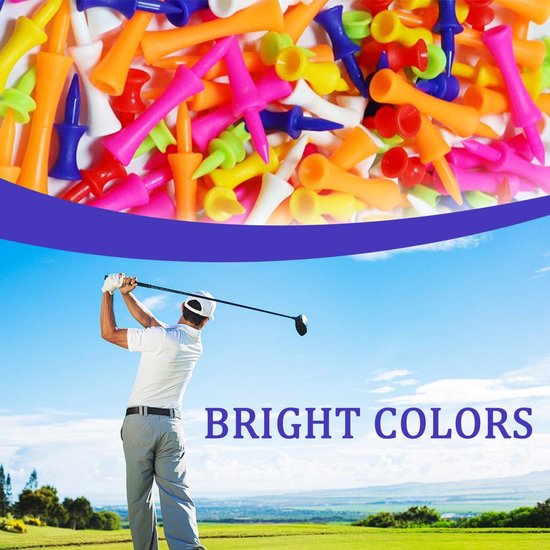 Provento - Plastic golftees voor winter- en zomergolf, set van 105, diverse maten en kleuren — afbeelding 5