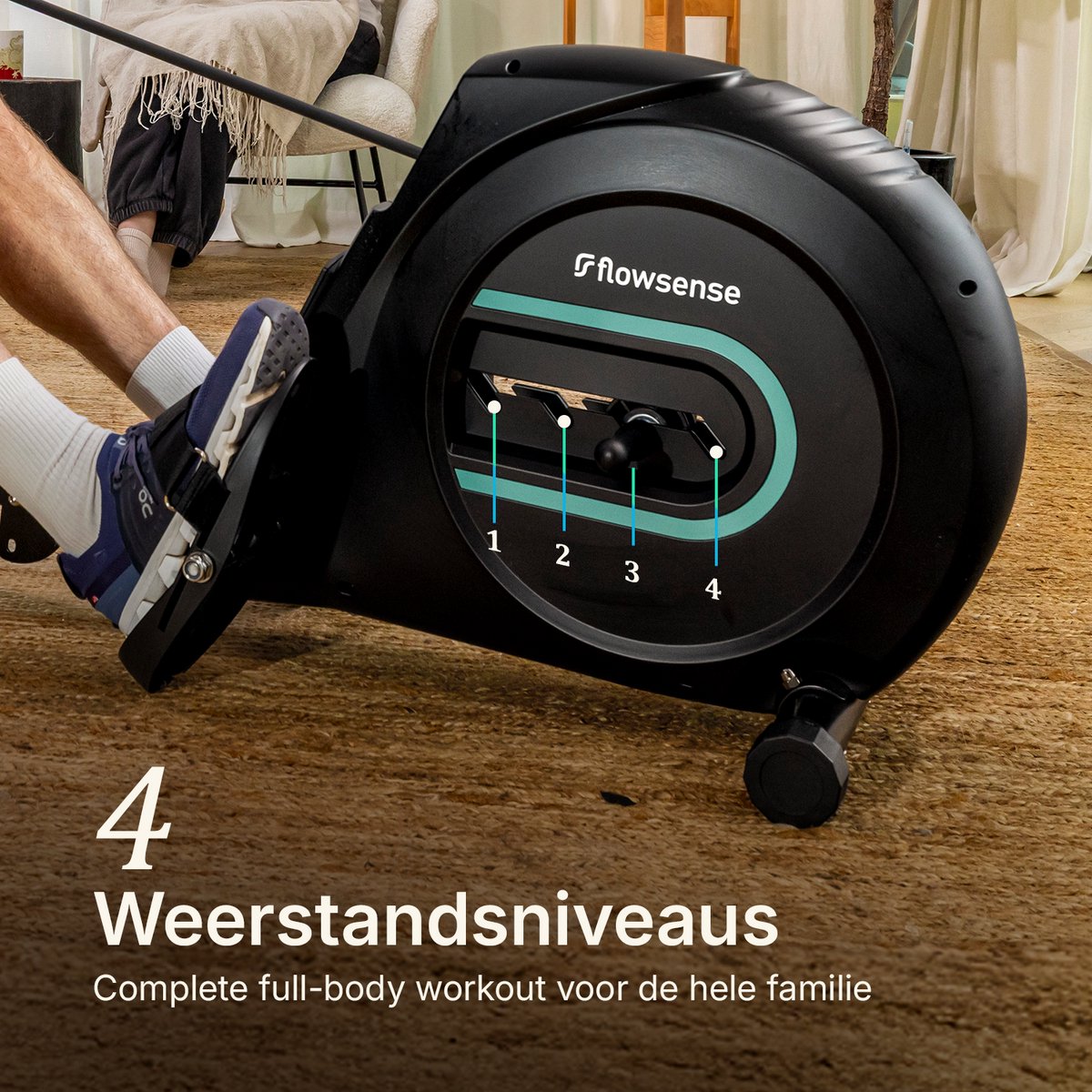 Flowsense Elvora Lite Roeimachine Inklapbaar LCD Display - afbeelding 3