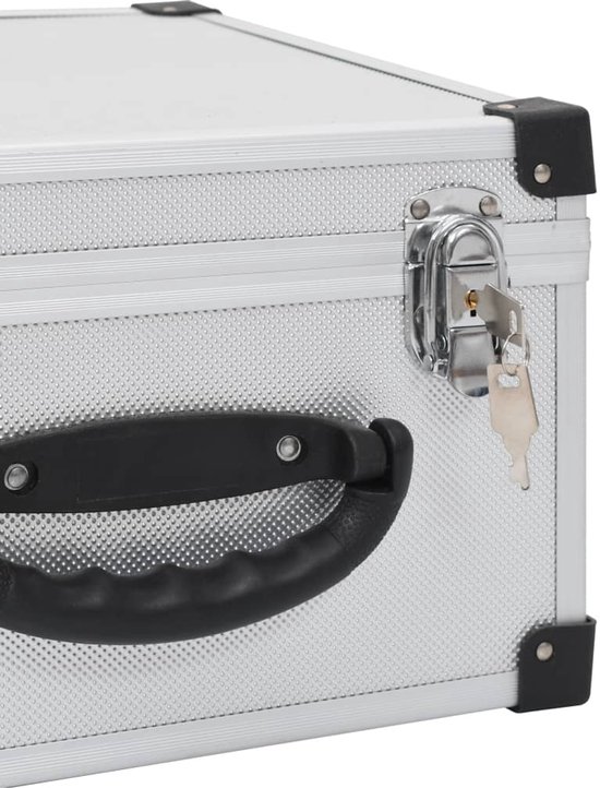 vidaXL Boîtier CD pour 40 CD aluminium ABS couleur argent