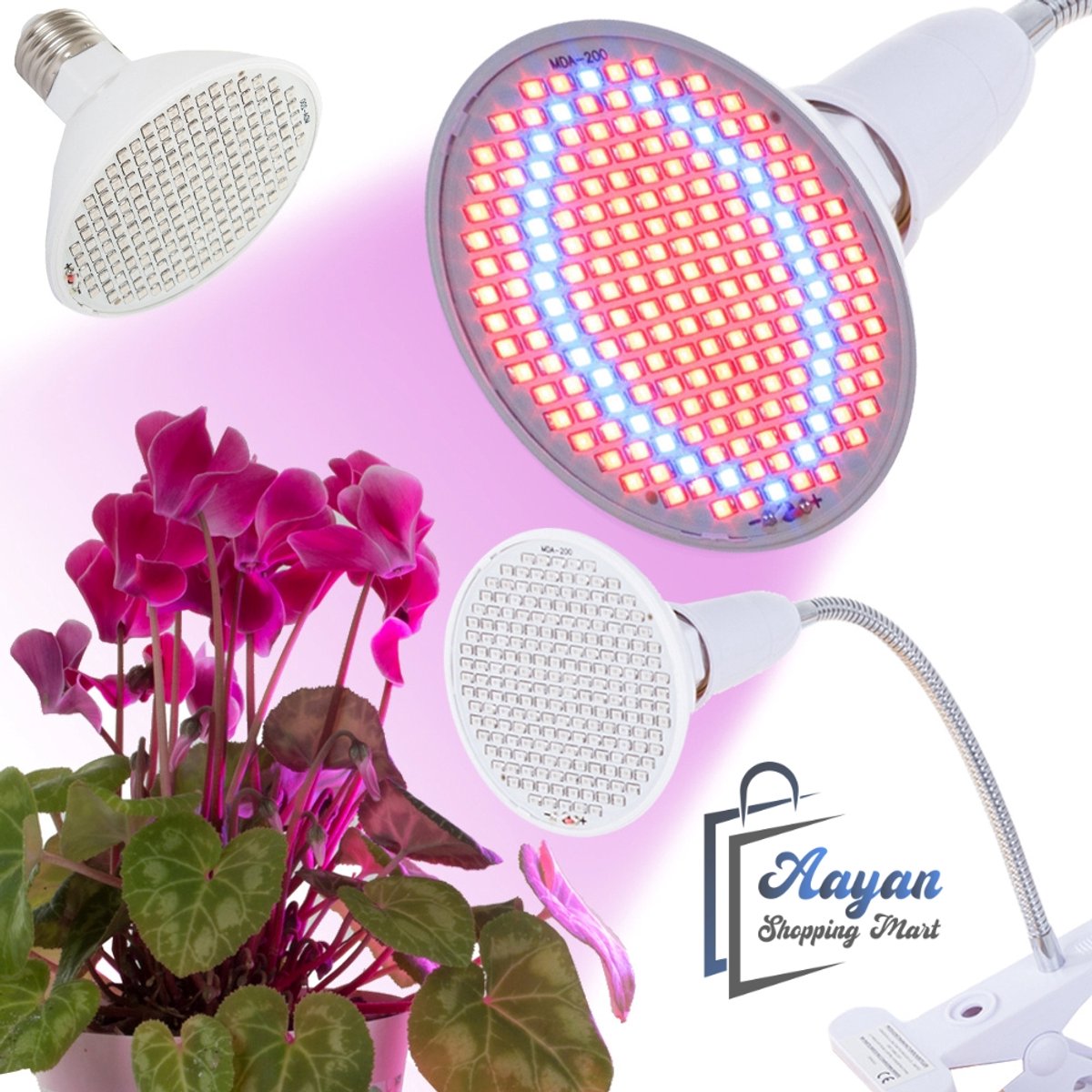 PANEEL 200 LED LAMP VOOR PLANTENTEELT– 20W GROEI–led lampen–led kweeklamp–led groeilampen full spectrum–led gloeilampen–led gloeilamp–gloeilampen–kweeklamp–groeilamp planten–groeilamp–wit–37714