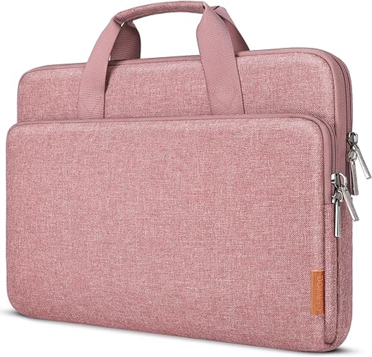 Laptophoes 16 inch waterdicht – Universele laptoptas en beschermhoes voor notebook, PC, HP, Dell, Lenovo ThinkPad, Samsung, Chromebook – Roze aktetas