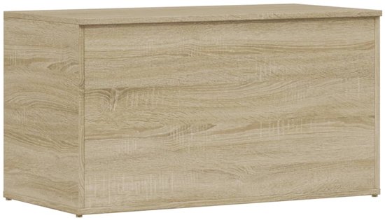 VDXL Opbergkist 84x42x46 cm bewerkt hout sonoma eikenkleurig