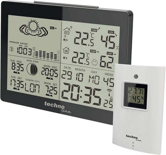 WS 6825 - Modern weerstation met spiegelweergave | TL-WS-6825