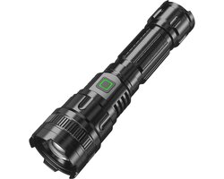 LED-zaklamp - Met Zoomfunctie & Waterdicht - LED-zaklamp - Met Zoomfunctie & Waterdicht - zaklamp op batterijen - USB Oplaadbaar - Lange Accuduur - 3 Lichtstanden (Sterk/Zwak/Flits)USB Oplaadbaar - Lange Accuduur - 3 Lichtstanden (Sterk/Zwak/Flits)