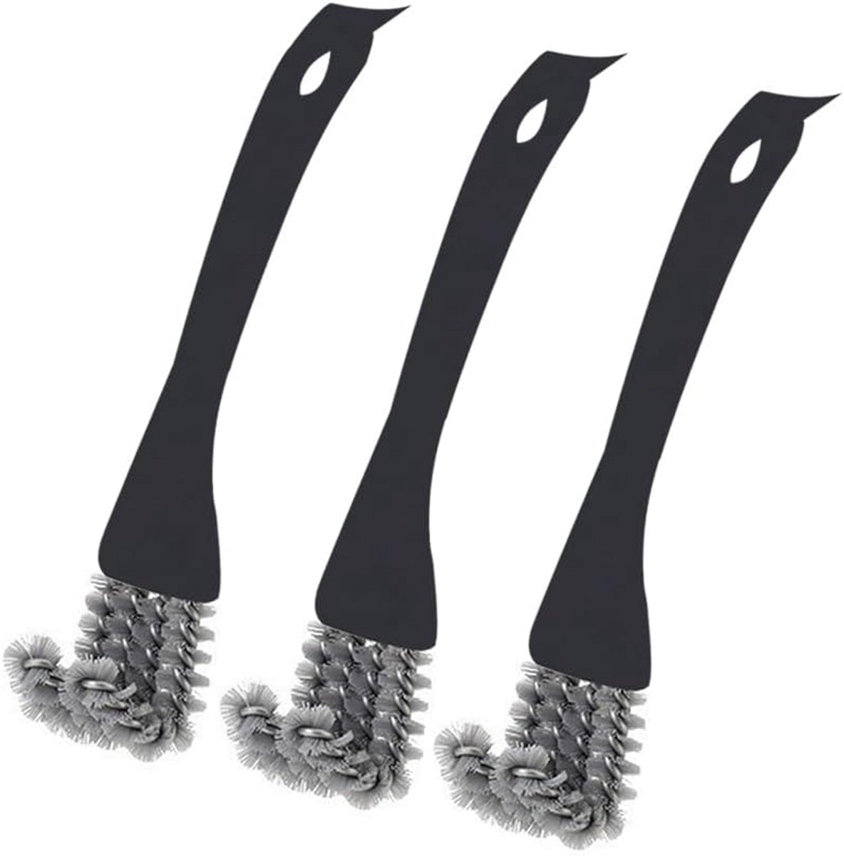 Set van 3 Borstels voor Grill, Barbecue en Keukenreiniging