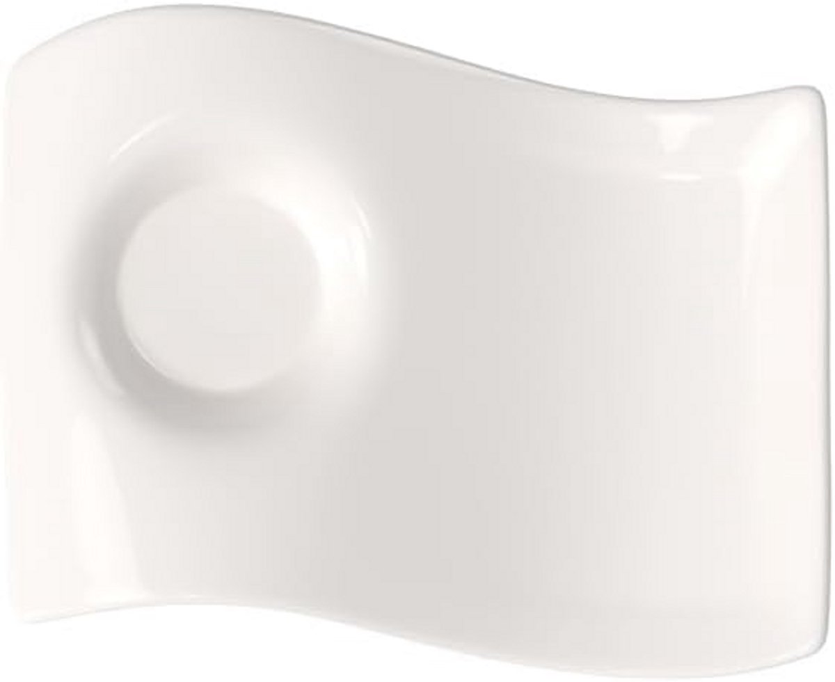 Asymmetrisch Espressoschaaltje met Golvend Design - Perfect voor de Koffiehoek