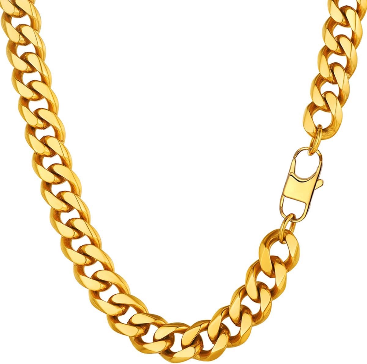 Cubaanse Heren Ketting Roestvrij Staal Zilver Zwart Goud Halsketting Hip Hop Stijl