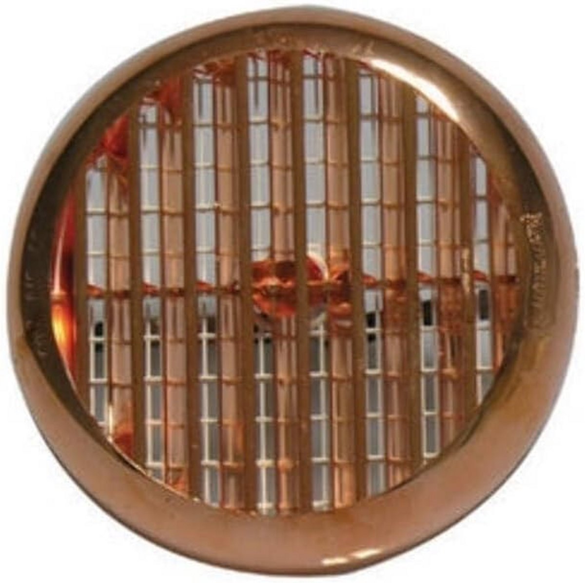 Ronde Ventilatie Rooster met Koperen Veren - 155 mm Diameter