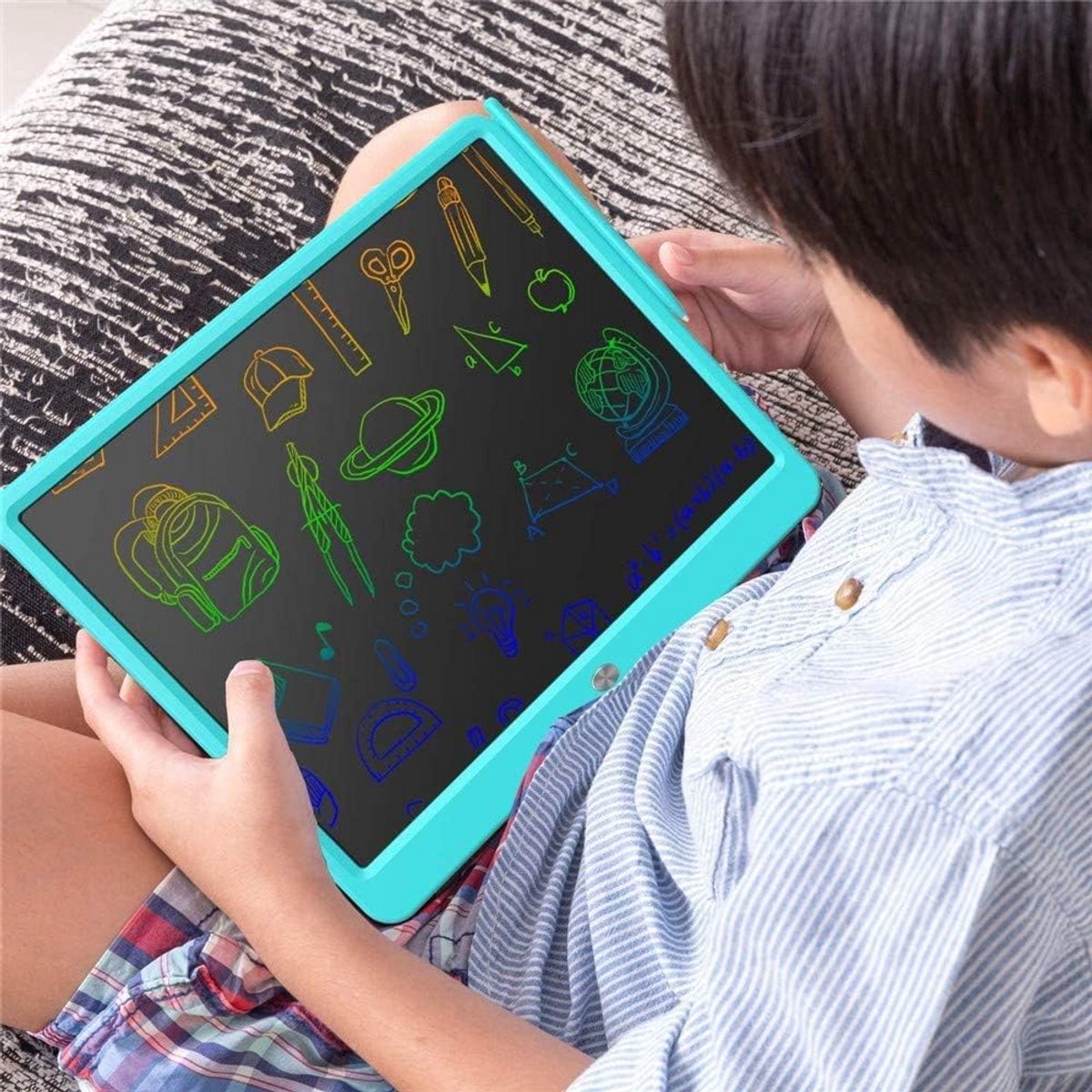 Extra Groot 15 Inch LCD Tekentablet - Kleurrijk & Uitwisbaar Digitaal Schrijfblok