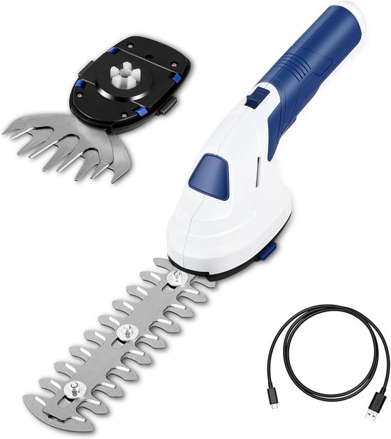 LIFERUN Accuheggenschaar, 2-in-1 heggenschaar, grasmaaier