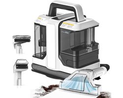 ShaSha Tapijtreiniger Vlekkenreiniger machine - Draagbare spotreiniger - Tapijt apparaat - Meubelreiniger - Haarverwijderaar - Stofzuiger Voor Dierenharen Reinigen - 750W Krachtige Zuigkracht - Geurverwijderaar - Wit