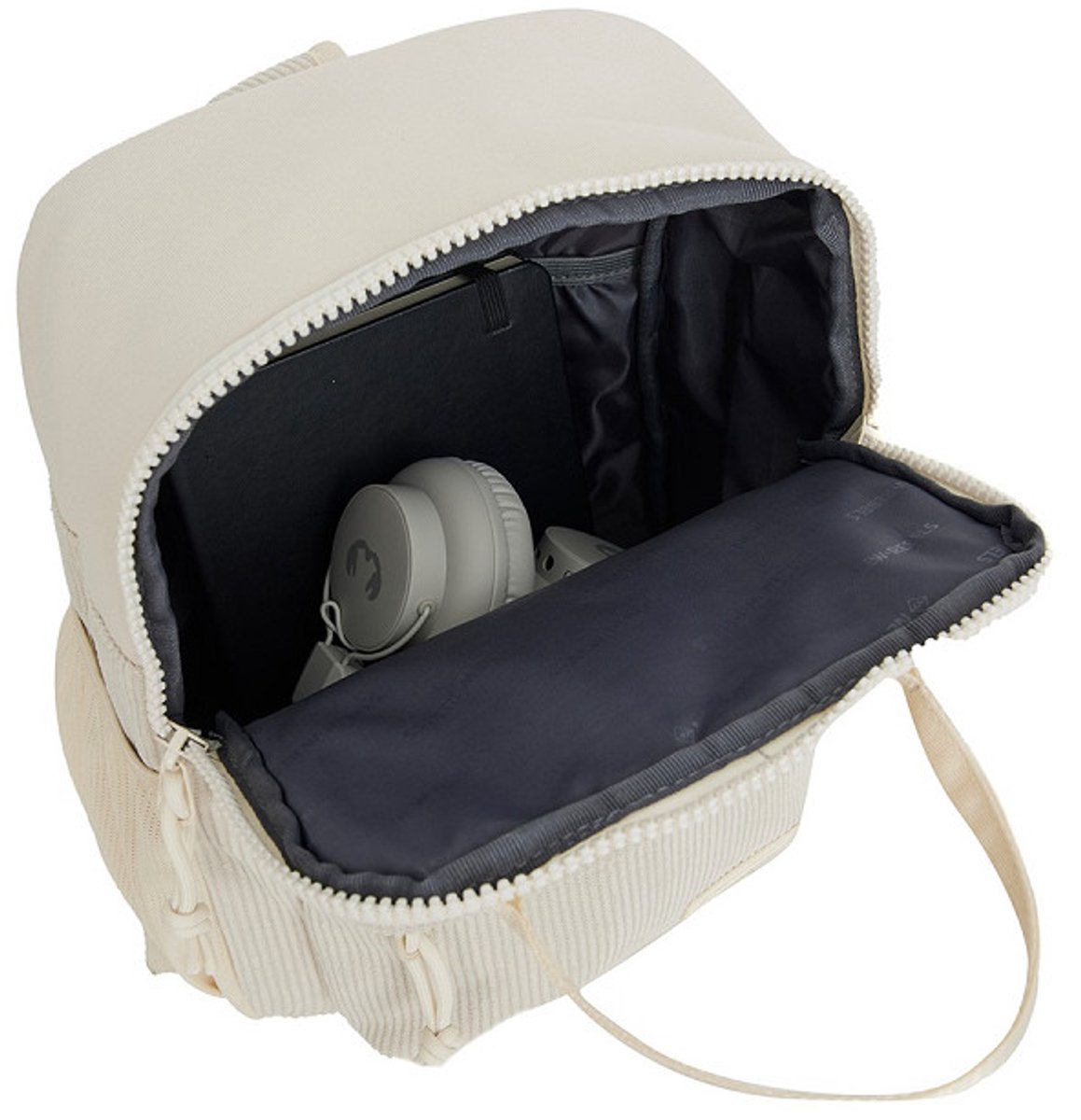 New Rebels Ribbi Juno Handel Backpack mini – Ribstof 900D Polyester 13L Lichtgewicht & Comfortabel – 23x10x31 cm – Dames & Heren Rugzak Beige – foto 7