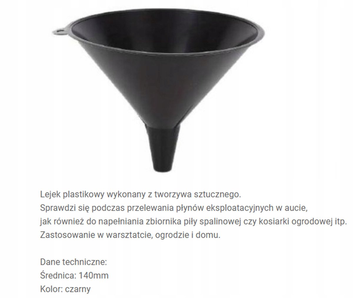 Malwa Universele Trechter voor Vloeistoffen - 140mm Diameter
