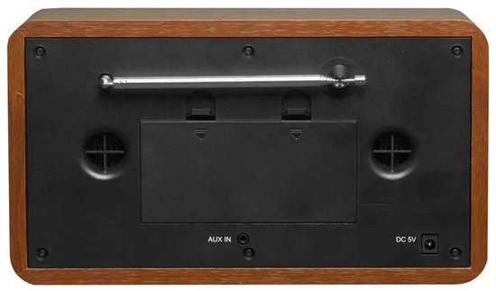 Denver DAB Radio - Retro Radio - Bluetooth - DAB+/ FM - Dimbaar - Batterijen & Netstroom - DAB18