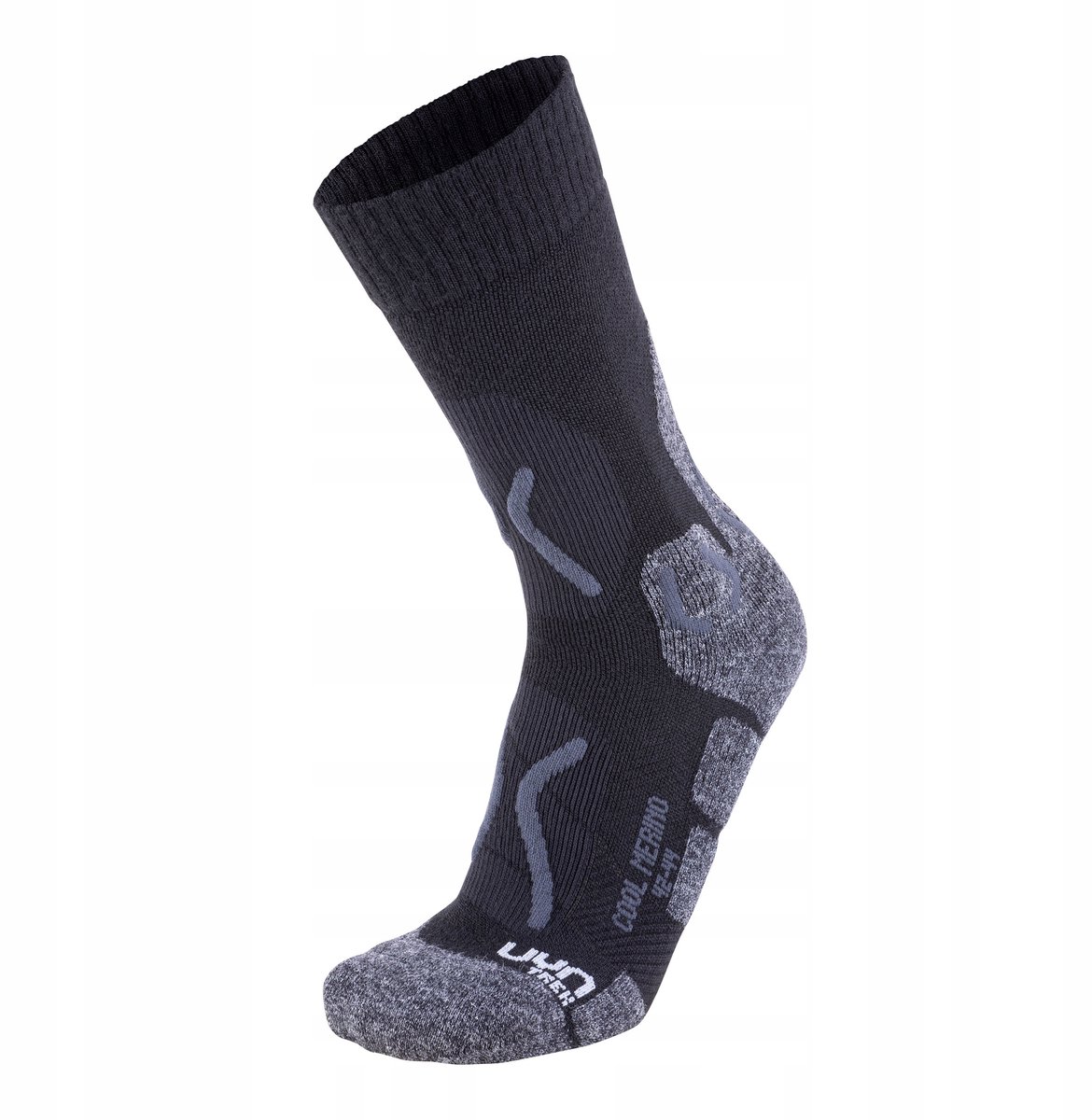 UYN Cool Merino Wandelsokken Heren Ademend en comfortabel Zwart